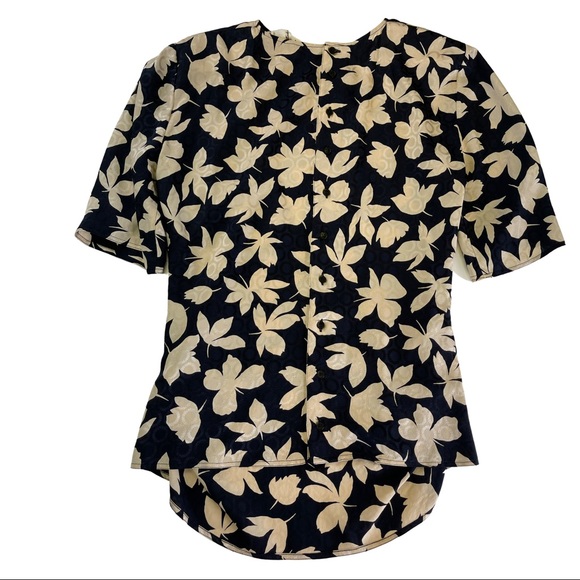 VTG Giorgio Armani Floral Silk Top & Skirt Set 44 - Picture 2 of 12